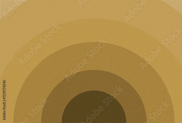 Obraz Golden swirl pattern of textured circles creating an abstract grunge background