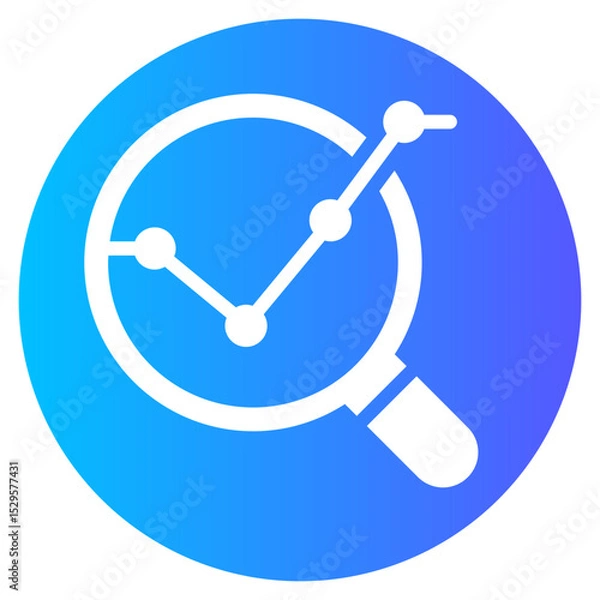 Fototapeta analytics gradient icon