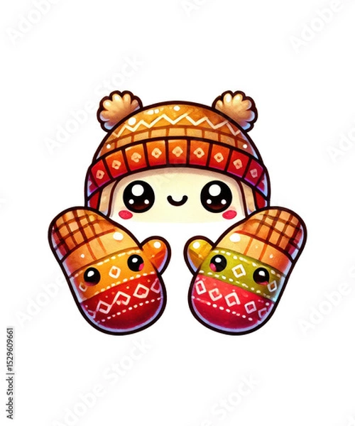 Obraz A fun, colorful vector illustration of a cute fish in a bowl, perfect for animal art and spring holiday designs