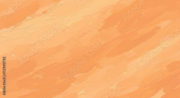 Fototapeta Expressive strokes of apricot paint create a dynamic, textured background with warm, inviting feel.