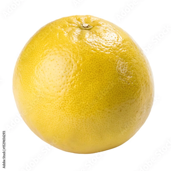 Fototapeta A grapefruit yellow isolated on a transparent background