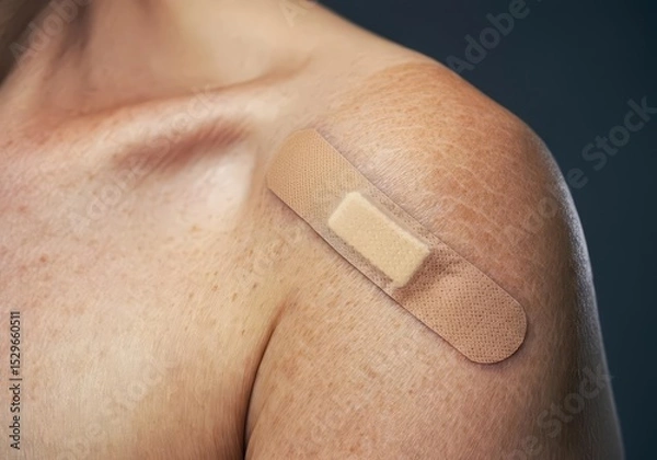 Obraz Plaster on a person's shoulder