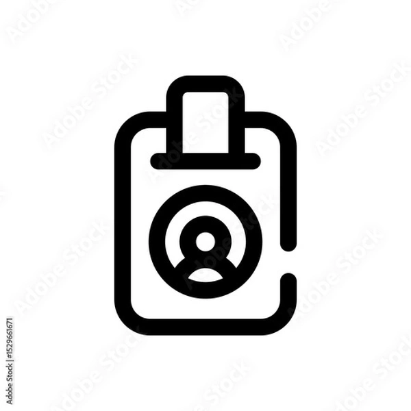 Obraz Identity card icon