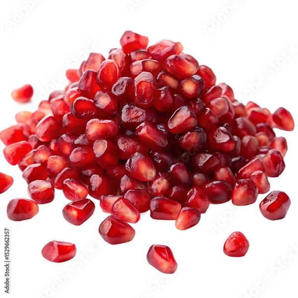 Fototapeta A pomegranate seeds pile isolated on a transparent background

