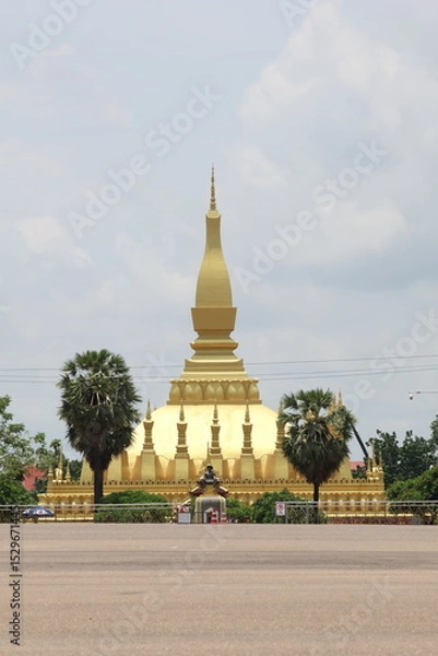 Obraz That Luang Stupa, Golden Stupa, Vientiane, Laos