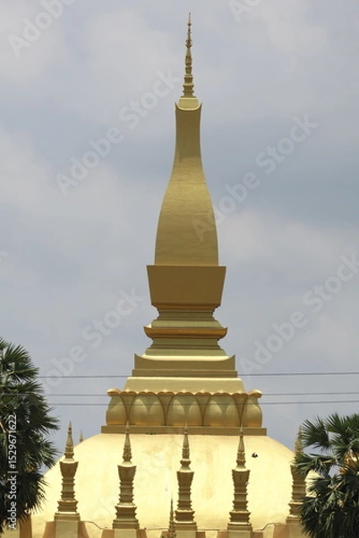 Obraz That Luang Stupa, Golden Stupa, Vientiane, Laos