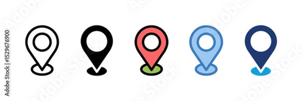 Fototapeta Location Pin Icon Element For Design