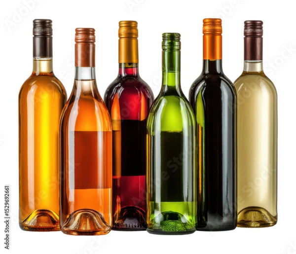 Obraz Showcasing exquisite wine bottles wine collection display colorful arrangement