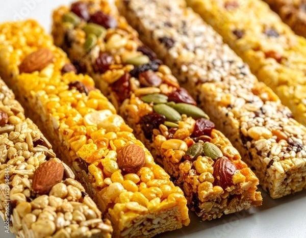Fototapeta cereal superfood bar AI generated