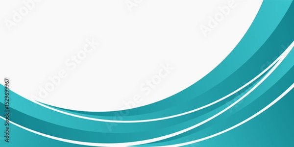 Obraz Blue Abstract vector background . Blue gradient wavy background