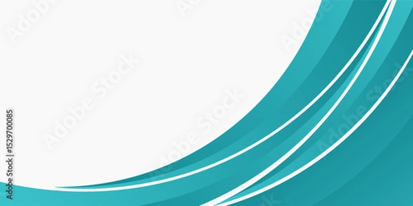 Obraz Blue Abstract vector background . Blue gradient wavy background