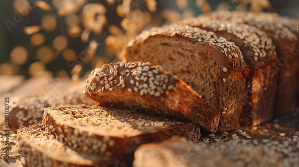 Obraz Homemade Whole Wheat Bread: A Wholesome Addition to Any Meal