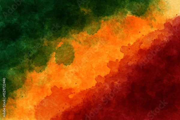 Obraz Abstract background design with Juneteenth theme, with wavy patterns, Abstract wave background. Black History Month watercolor background.