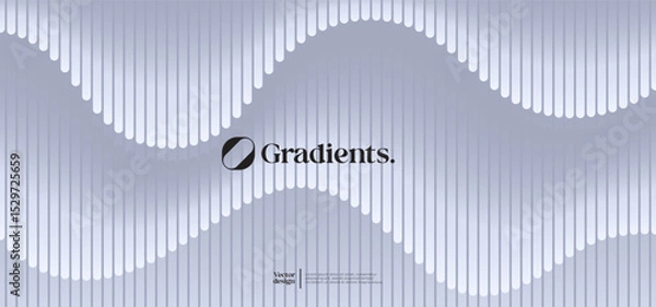 Fototapeta Minimal geometric background. Gradient linear pattern composition. Eps10 vector.
