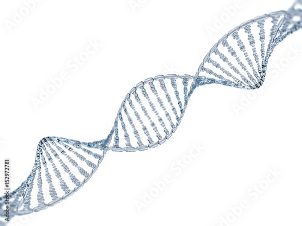 Obraz Szklany model DNA. Renderowanie 3D