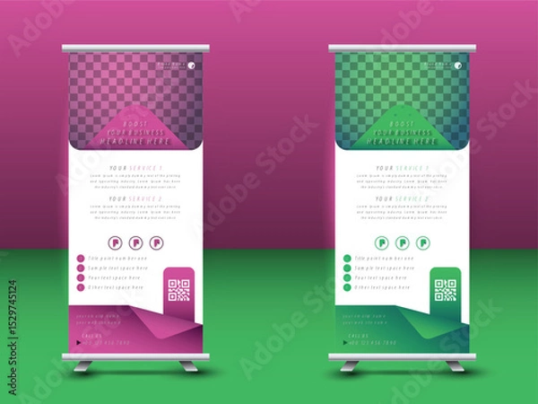 Fototapeta 
Modern Medical DL Flyer and Rollup Banner and Rack Card Design Template