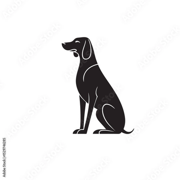 Fototapeta  a Sitting Hunting Dog