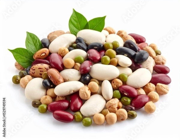 Obraz いろいろな種類の豆　カラフル