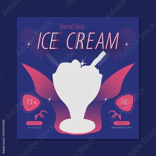 Obraz Social media post or square banner template vector design,