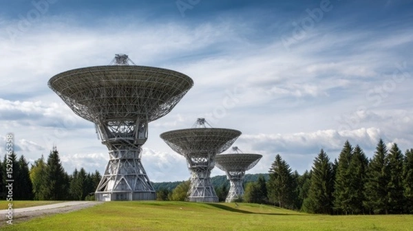 Fototapeta Radio Observatory Analyzing Extraterrestrial Signals