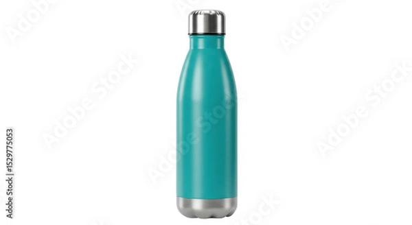 Obraz Isolated Teal Water Bottle