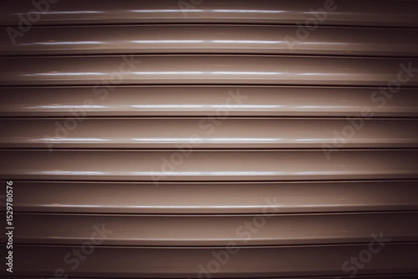 Obraz long glossy brown panels on the wall, parallel lines