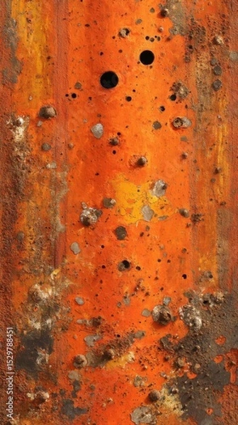 Obraz Rusty Metal Texture Background Orange Brown Corrosion