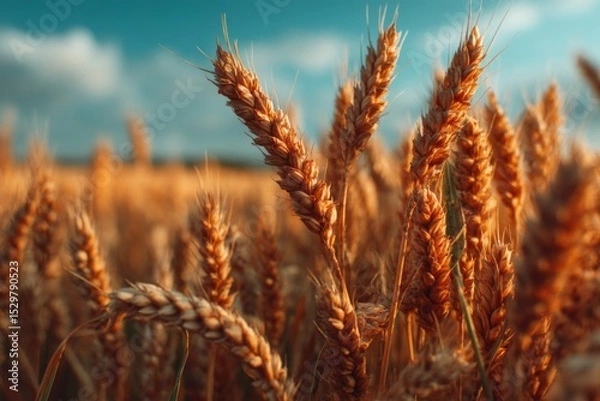 Obraz Golden Wheat Field at Sunset