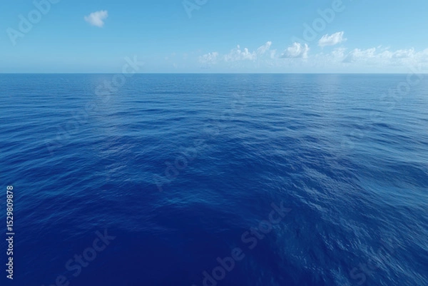 Obraz aerial view of the blue ocean surface