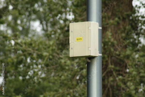 Fototapeta Utility Box on Pole