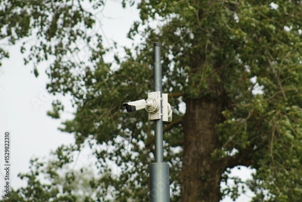 Fototapeta Surveillance Camera Setup