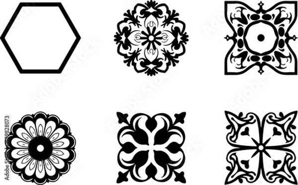 Fototapeta Tree  Vector Silhouettes  Bundle Collection