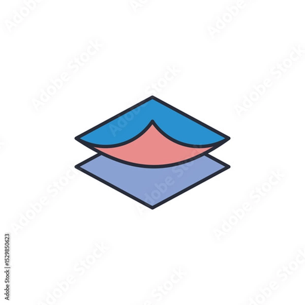 Obraz layer icon. projector Symbol sign for mobile concept and web design. Vector icon, Logo illustration, Vector graphics