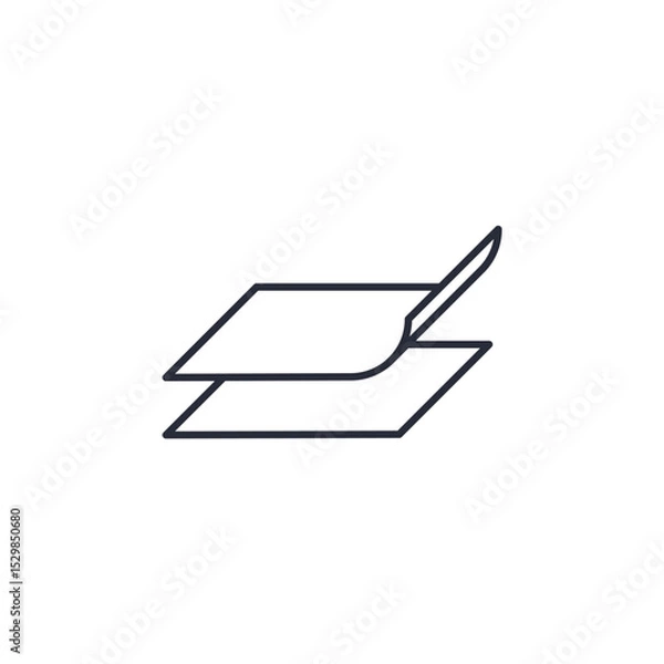 Obraz layer icon. projector Symbol sign for mobile concept and web design. Vector icon, Logo illustration, Vector graphics