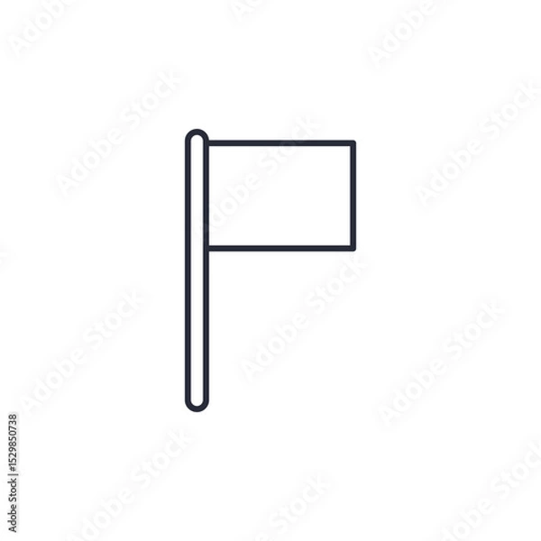 Obraz flag icon. projector Symbol sign for mobile concept and web design. Vector icon, Logo illustration, Vector graphics