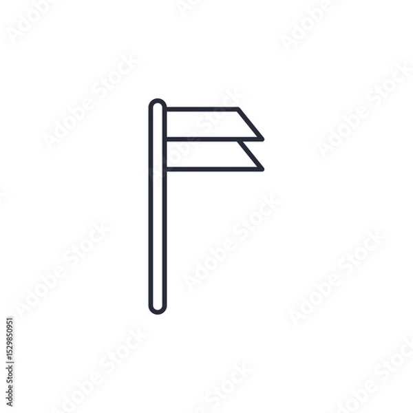 Obraz flag icon. projector Symbol sign for mobile concept and web design. Vector icon, Logo illustration, Vector graphics
