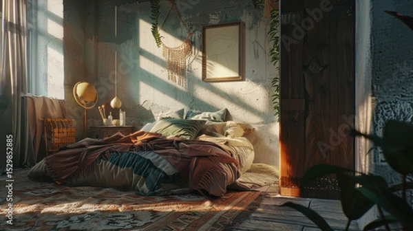 Obraz mockup frame in home interior