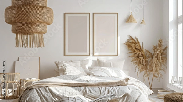 Obraz mockup frame in home interior