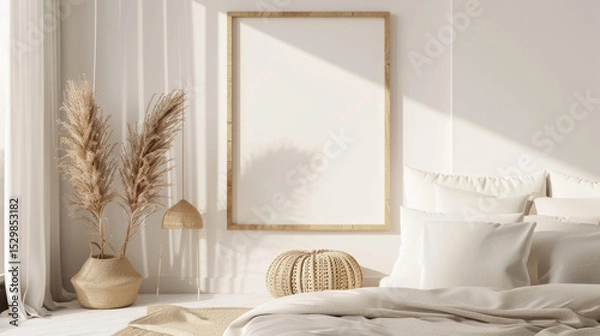Obraz mockup frame in home interior