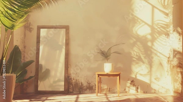 Obraz mockup frame in home interior