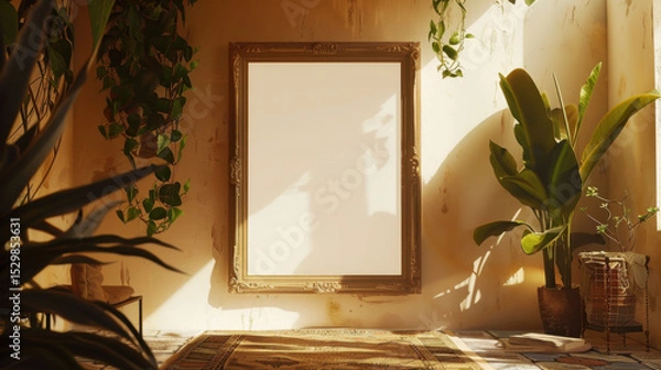 Obraz mockup frame in home interior
