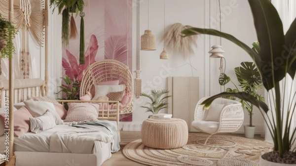 Obraz mockup frame in home interior