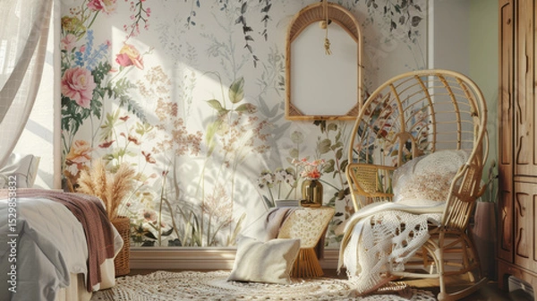 Obraz mockup frame in home interior