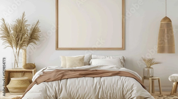 Obraz mockup frame in home interior