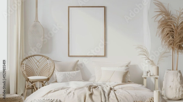 Obraz mockup frame in home interior