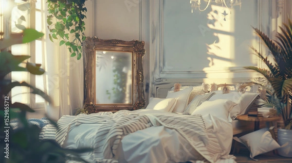 Obraz mockup frame in home interior