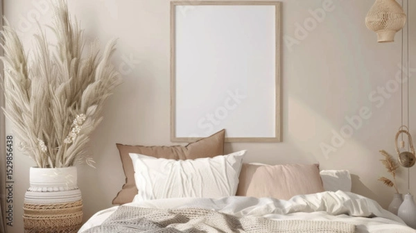 Obraz mockup frame in home interior