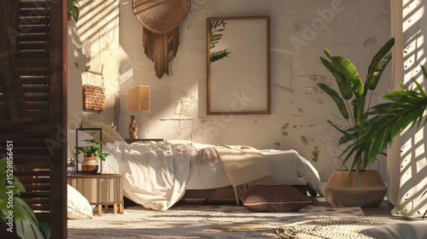 Obraz mockup frame in home interior