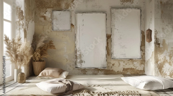 Obraz mockup frame in home interior