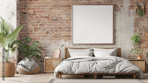 Obraz mockup frame in home interior